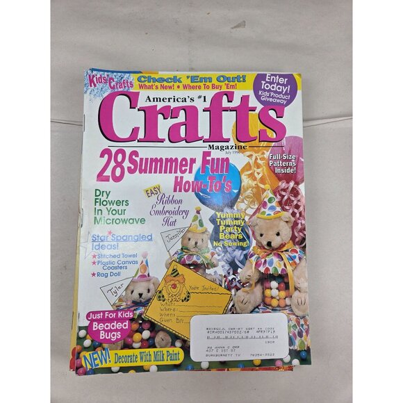 Crafts Magazine Lot Of 12 Issues 1996 Halloween Christmas How to Patterns - Picture 9 of 14
